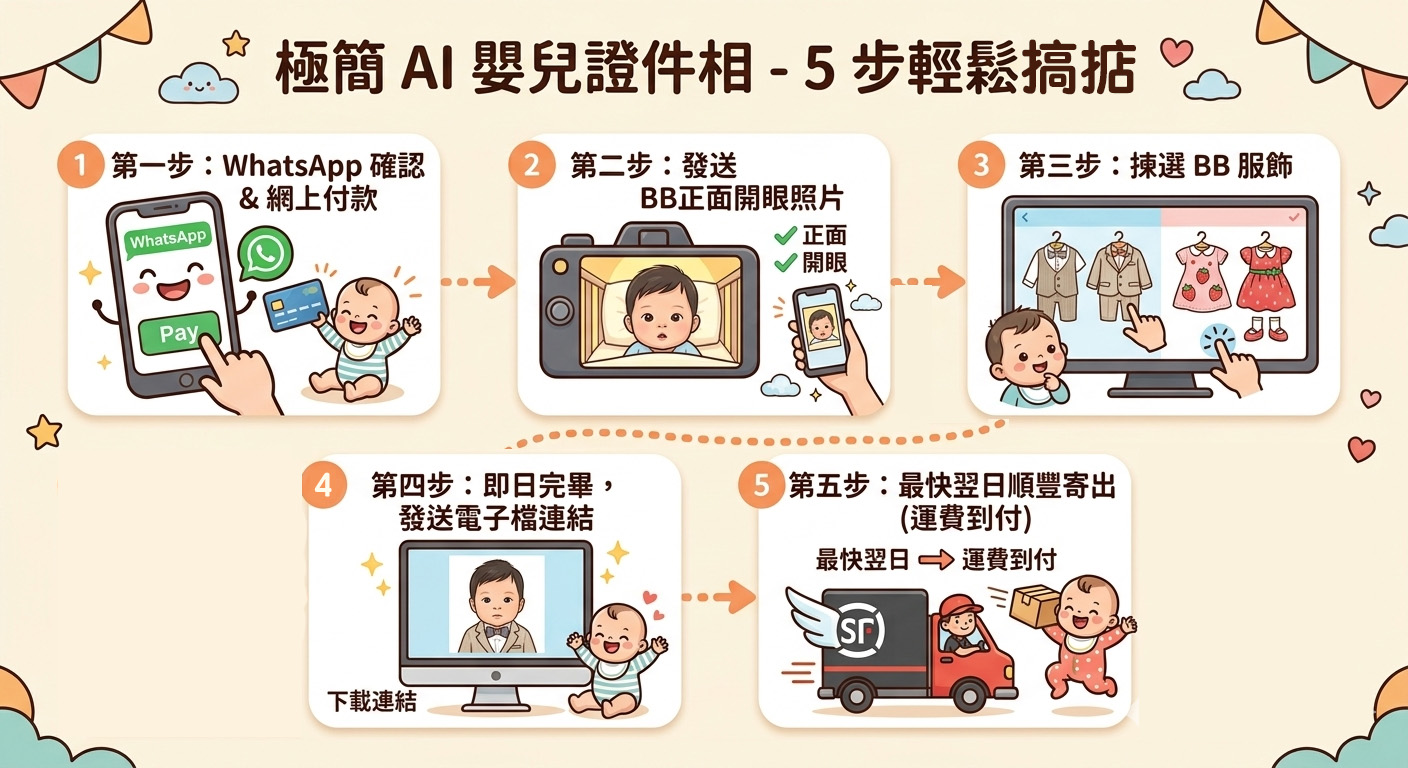 ai嬰兒證件照——流程圖